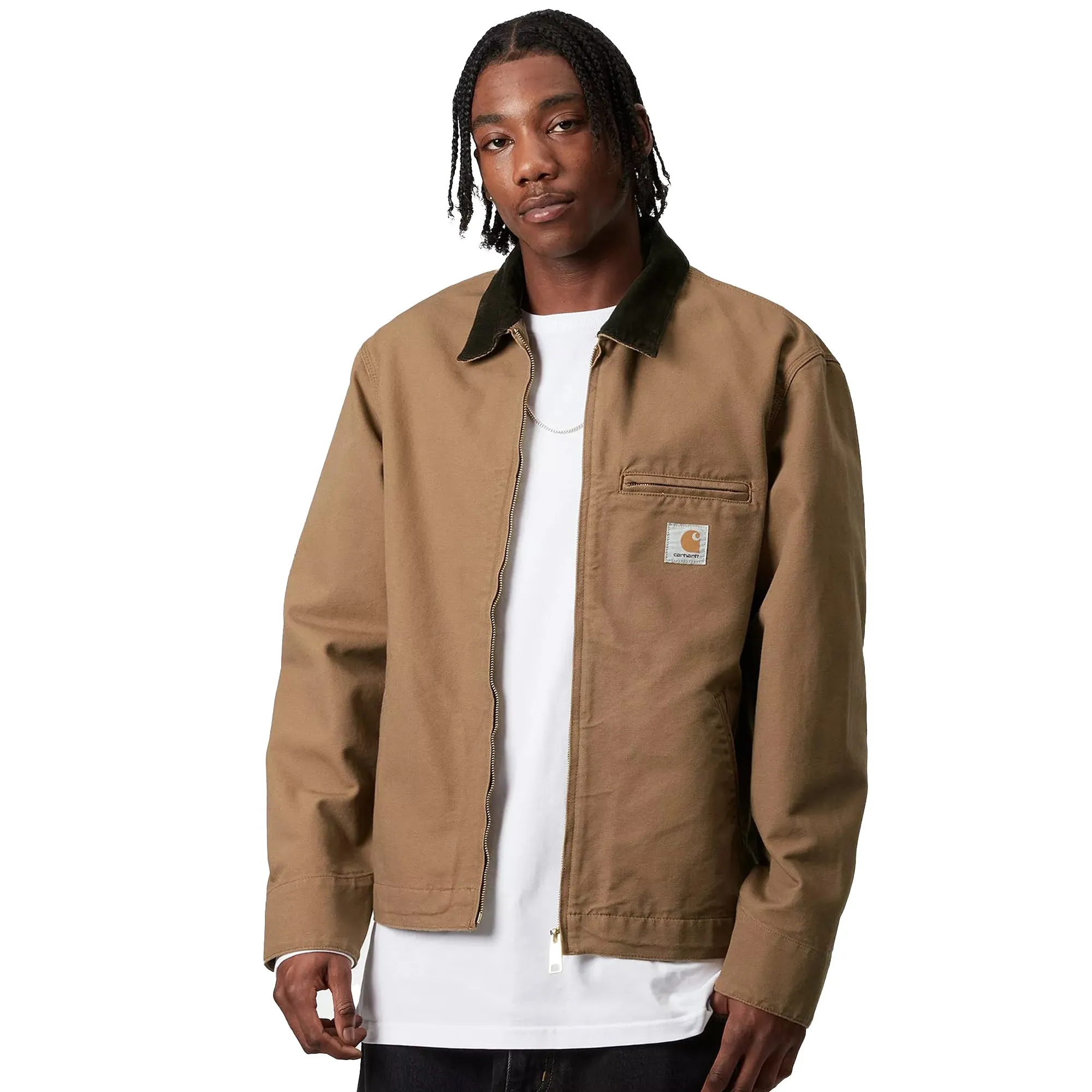 Carhartt WIP Detroit Jacket Summer Hamilton Brown/Tobacco Rinsed