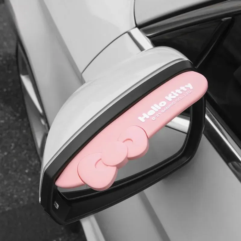 Kawaii Hello Kitty Side View Mirror Rainshield (2pcs)
