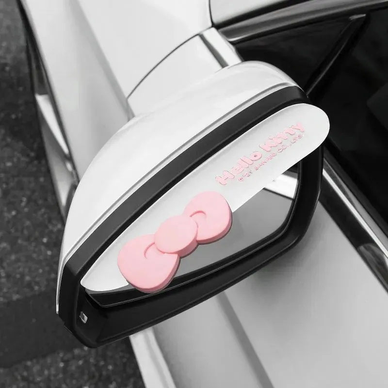 Kawaii Hello Kitty Side View Mirror Rainshield (2pcs)