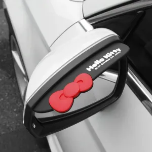 Kawaii Hello Kitty Side View Mirror Rainshield (2pcs)