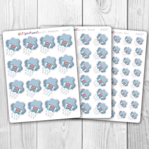 Kawaii Rainy Weather Stickers | AA007